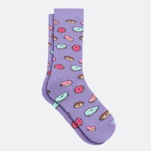 MEUNDIES DONUT DESIGN SUPIMA COTTON CREW SOCKS L